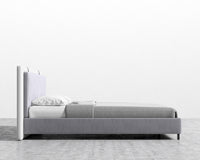 Abigail Bed - King - Vintage Velvet - Glacier Grey