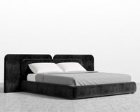 Angelo Bed - Plush Velvet - Black 2022