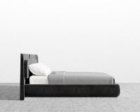 Angelo Bed - Plush Velvet - Black 2022