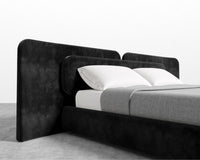 Angelo Bed - Plush Velvet - Black 2022