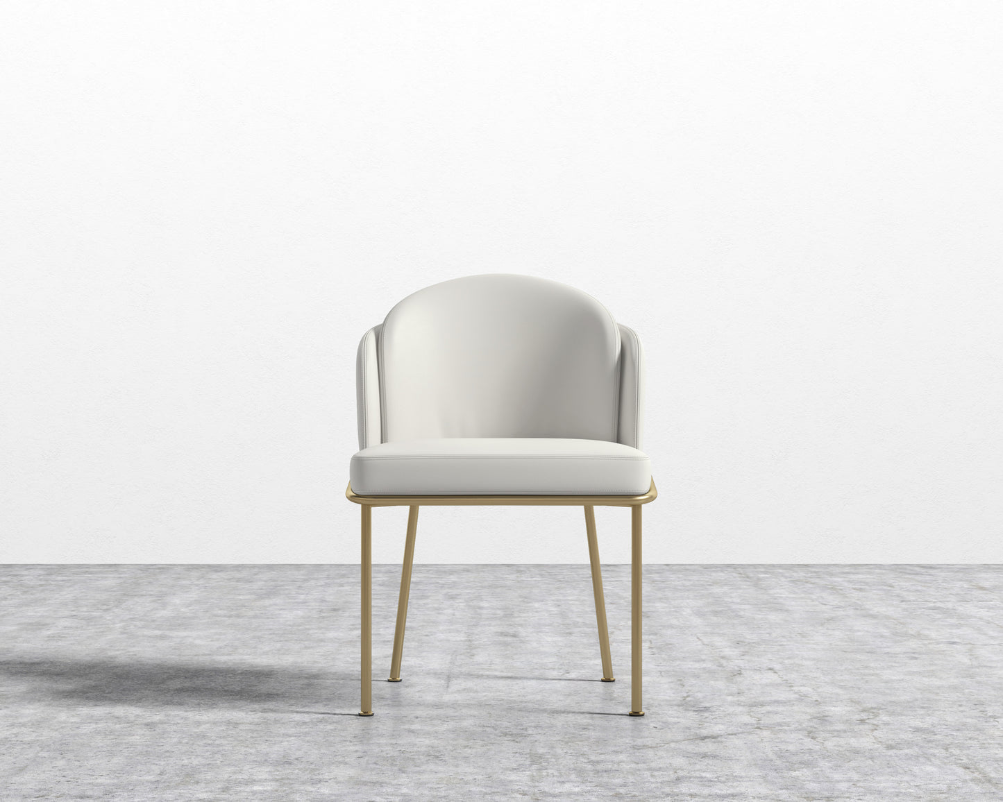 Angelo Chair - Trento Eggshell - Brass