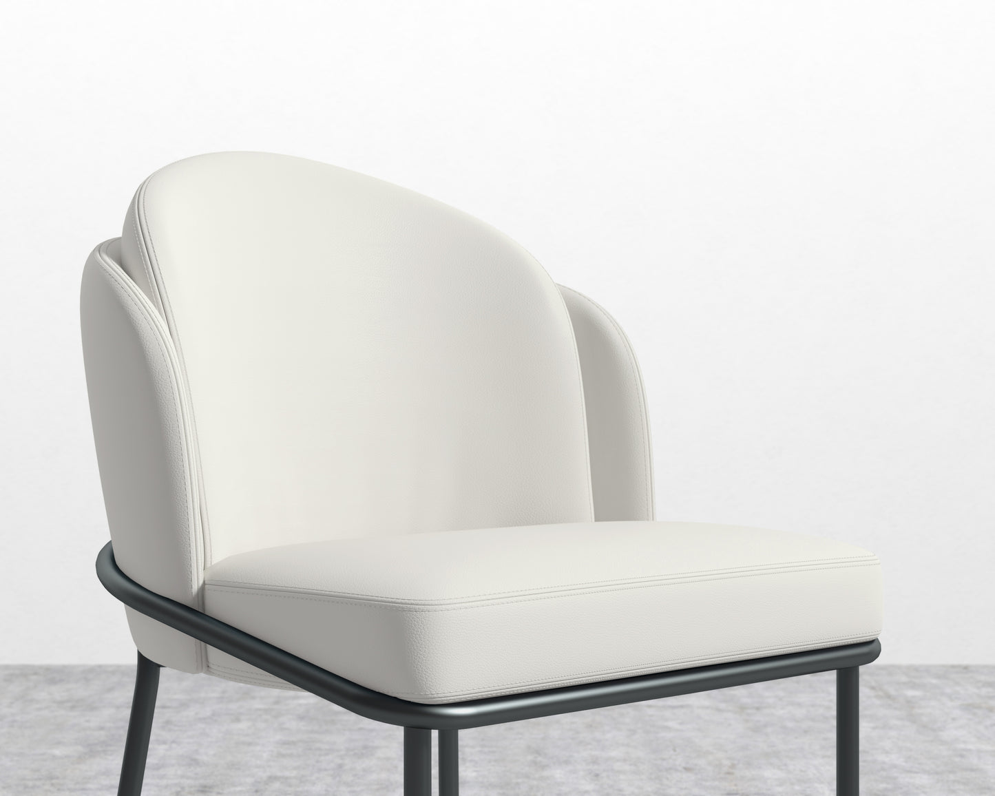 Angelo Chair - Trento Eggshell - Black