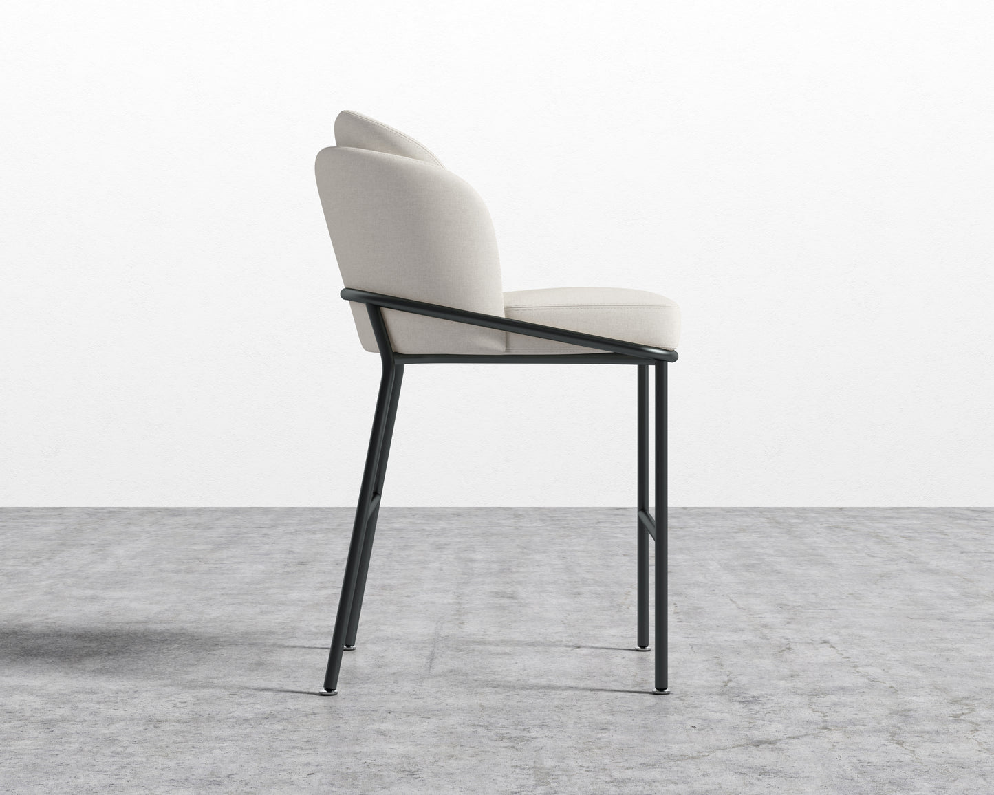 Angelo Counter Stool - Modern Felt - Alesund - Black