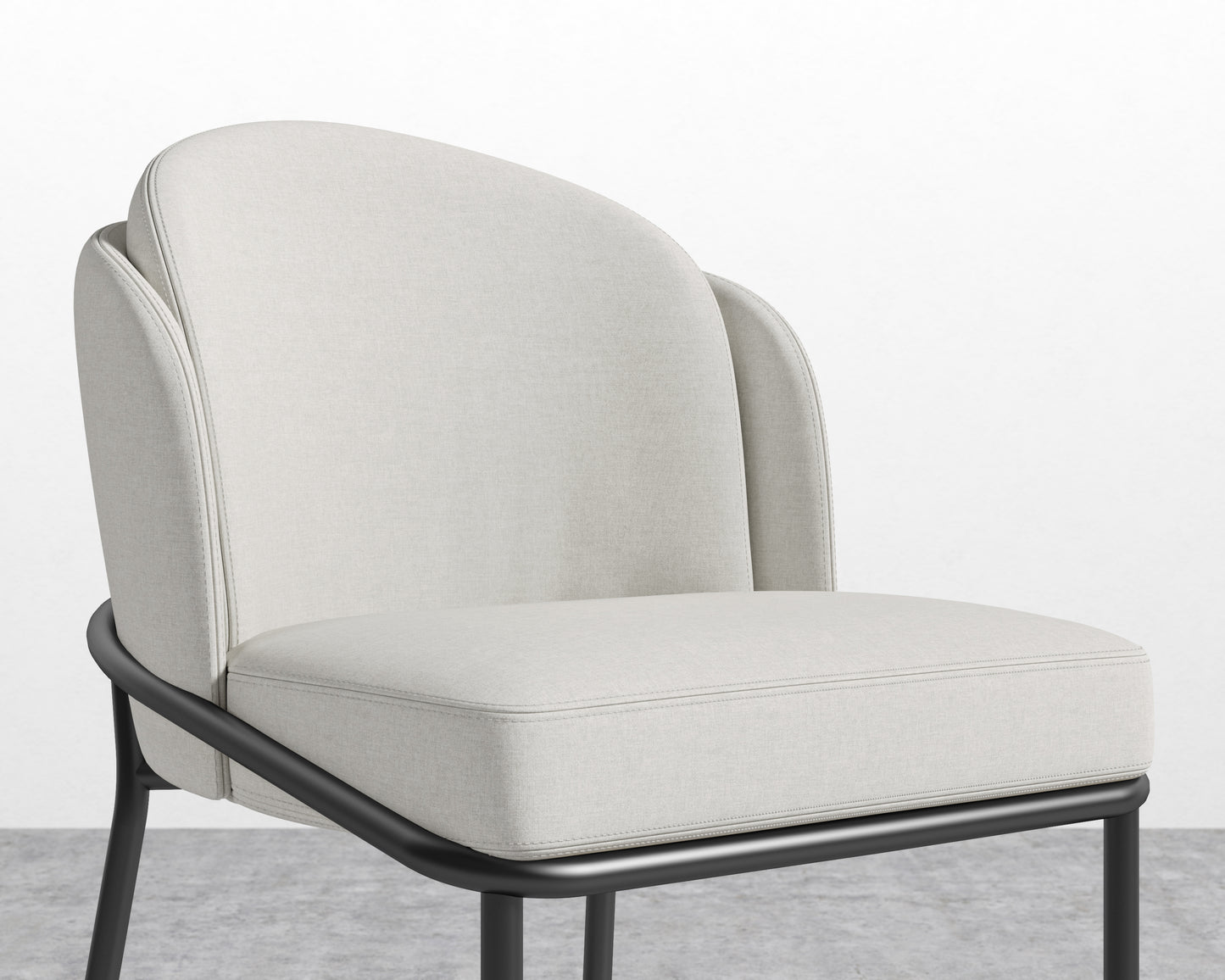 Angelo Counter Stool - Modern Felt - Alesund - Black