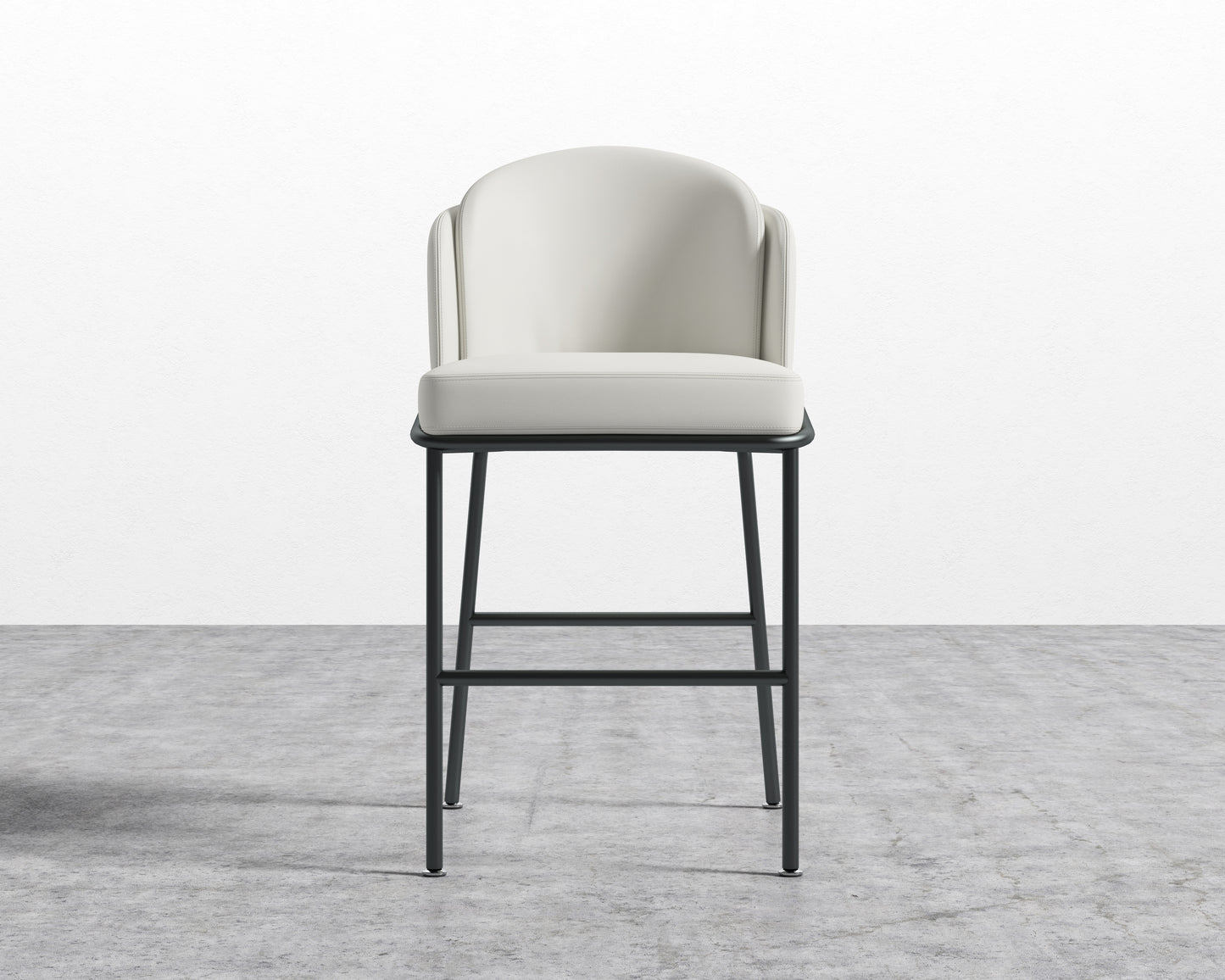 Angelo Counter Stool - Trento Eggshell - Black