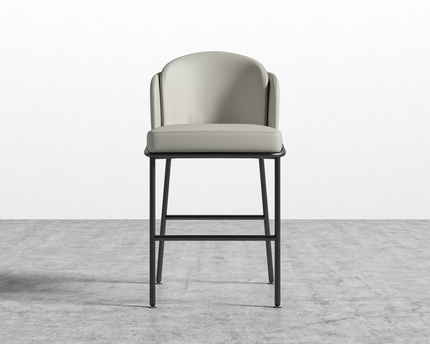 Angelo Counter Stool - Trento Taupe - Black