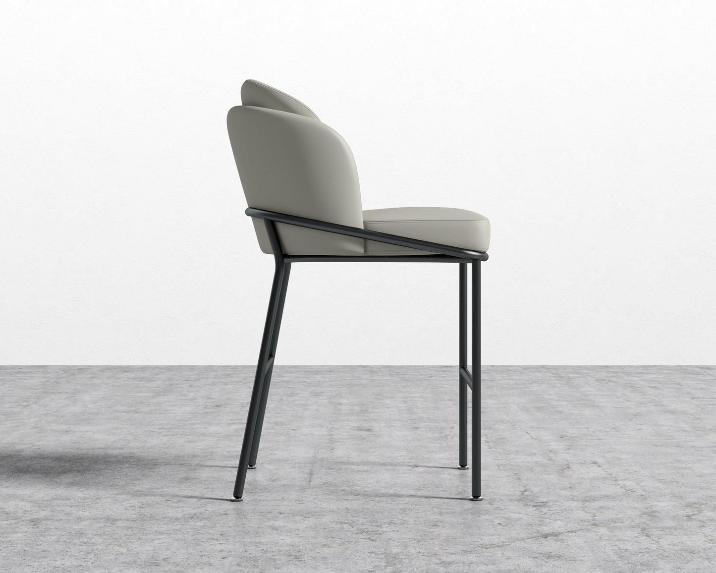 Angelo Counter Stool - Trento Taupe - Black