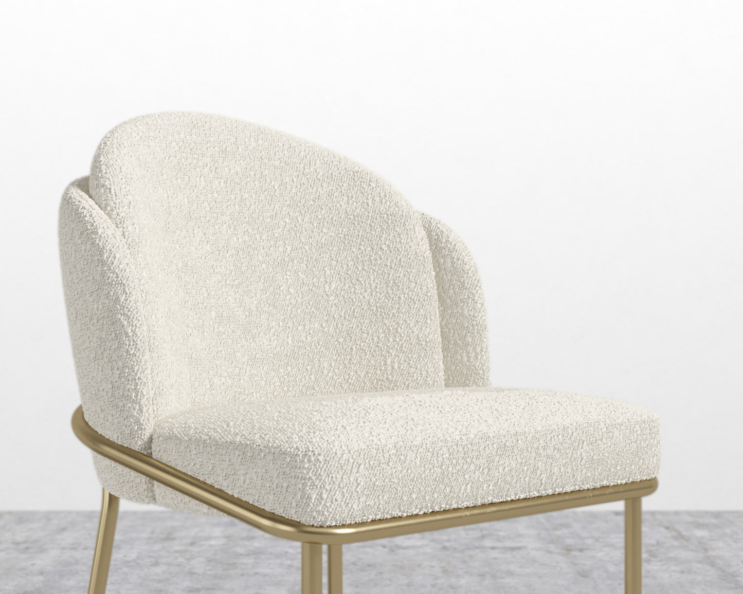 Angelo Dining Chair - Chatou Boucle - Pearl
