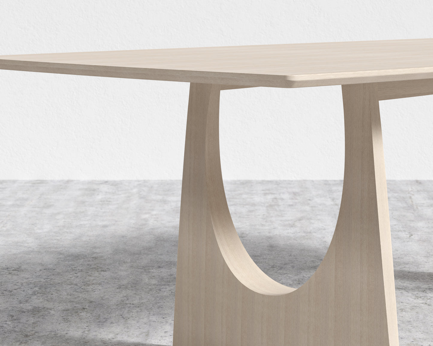 Arco Dining Table - Washed Natural Oak