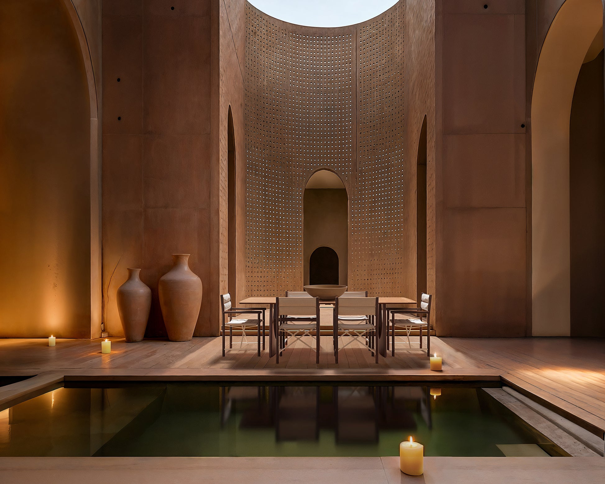 Coppola Chair and Arco Dining Table