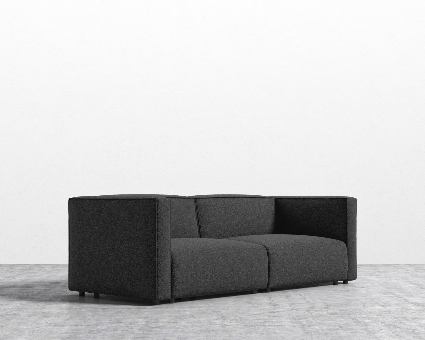 Arya Modular Loveseat - Chatou Boucle - Caviar