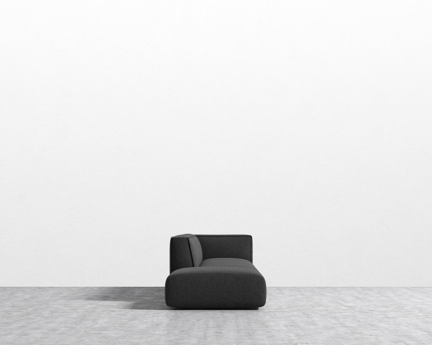 Arya Modular Sofa Open End LHF - Chatou Boucle - Caviar