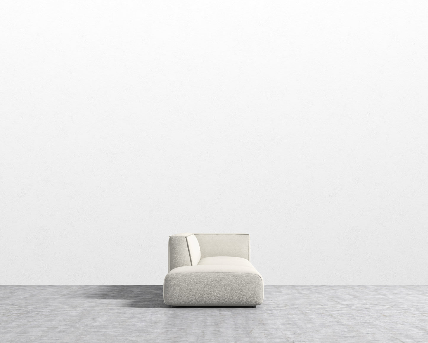 Arya Modular Sofa Open End LHF - Chatou Boucle - Pearl