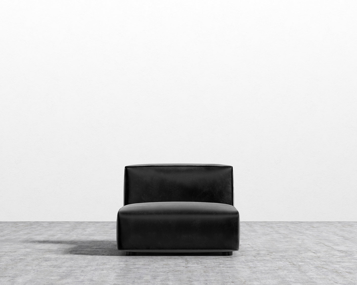 Arya Armless - Plush Velvet - Black 2022