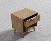 Asher Single Drawer NightStand-Ash