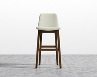 Aubrey Barstool - Monaco Cream - Walnut Stain
