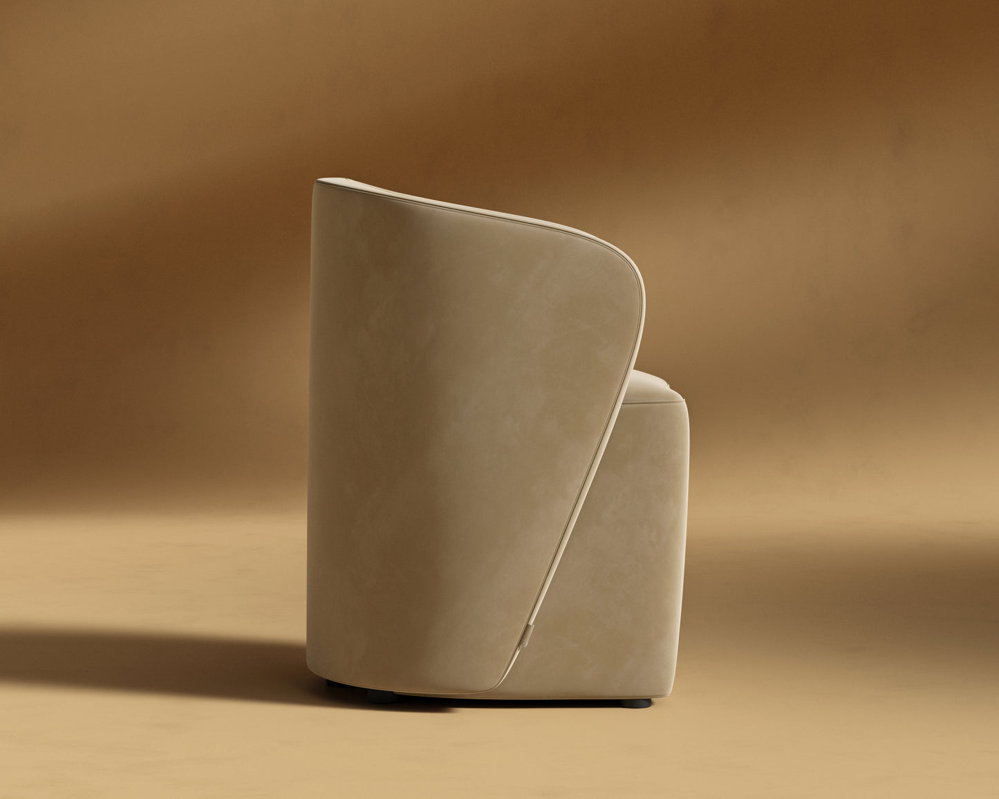 Aulus Dining Chair - Plush Velvet - Dune
