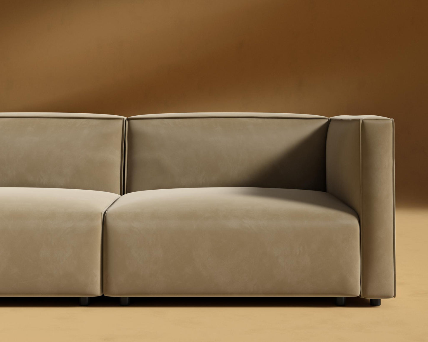 Arya-Loveseat-Plush-Velvet - Dune