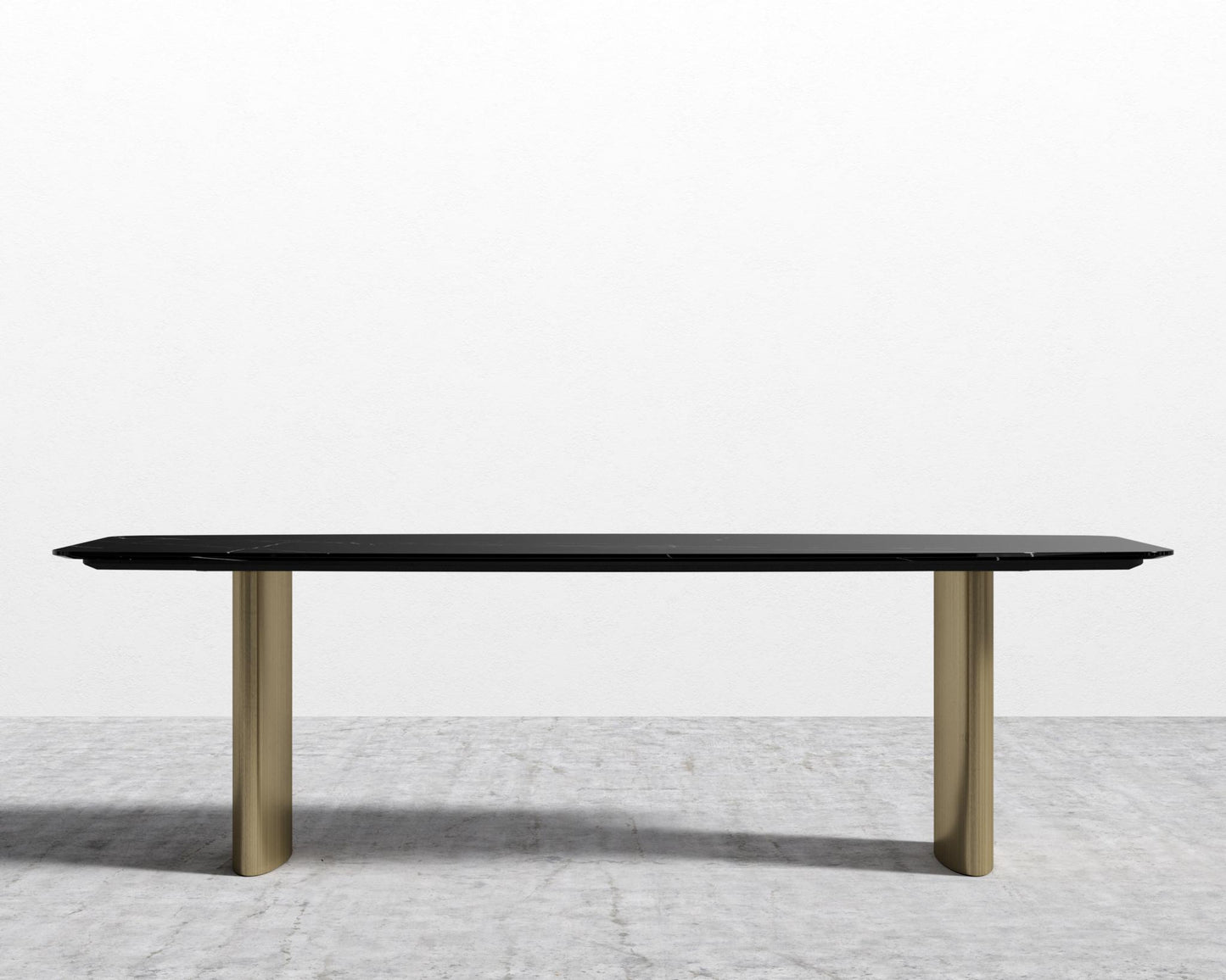 Solana Dining Table - 95" - Black Marble