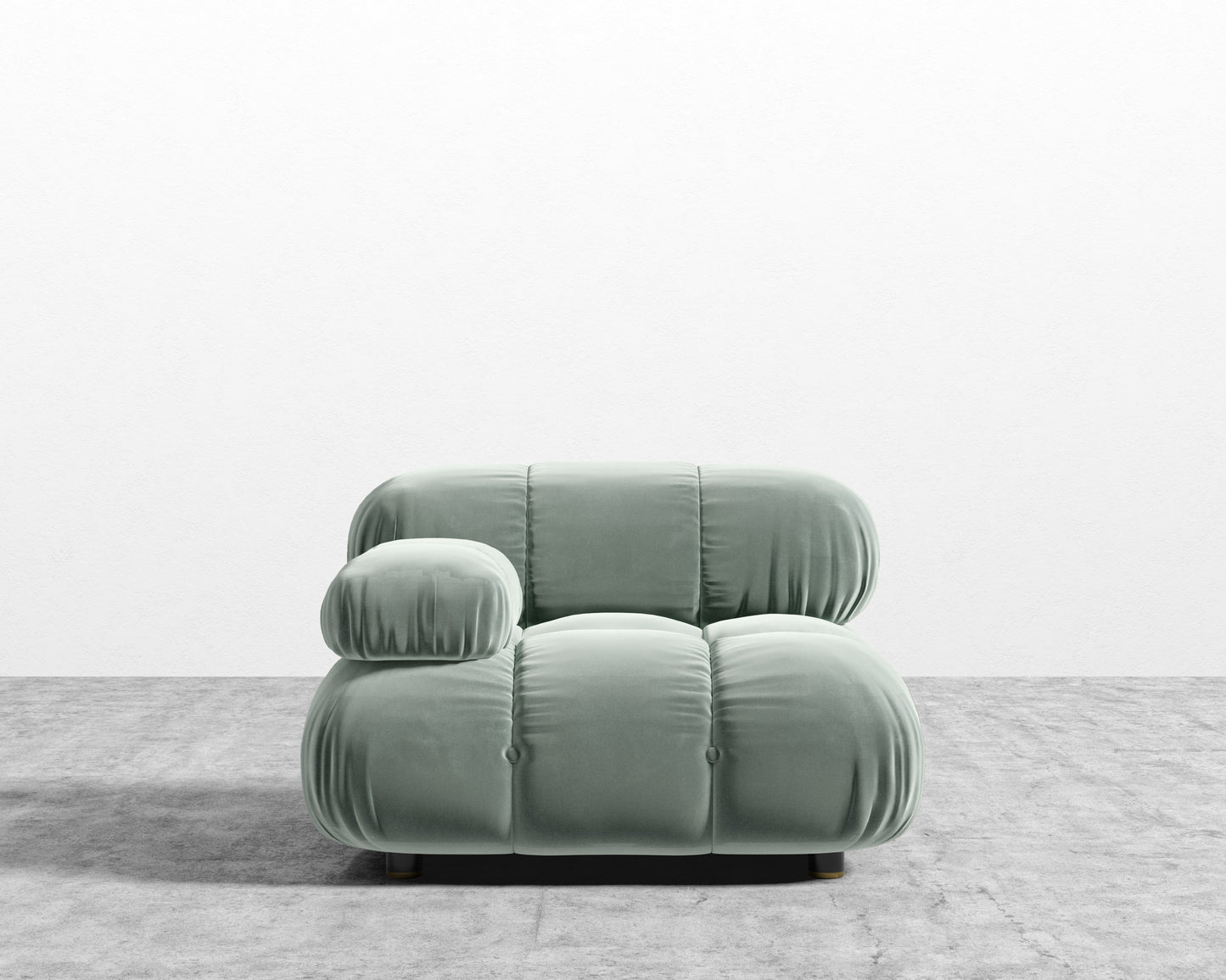 Belia Left Arm - Plush Velvet - Moonstone