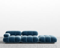 Belia Open End Sofa - Plush Velvet - Solstice