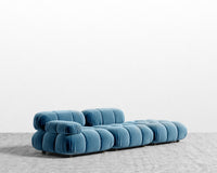 Belia Open End Sofa - Plush Velvet - Solstice