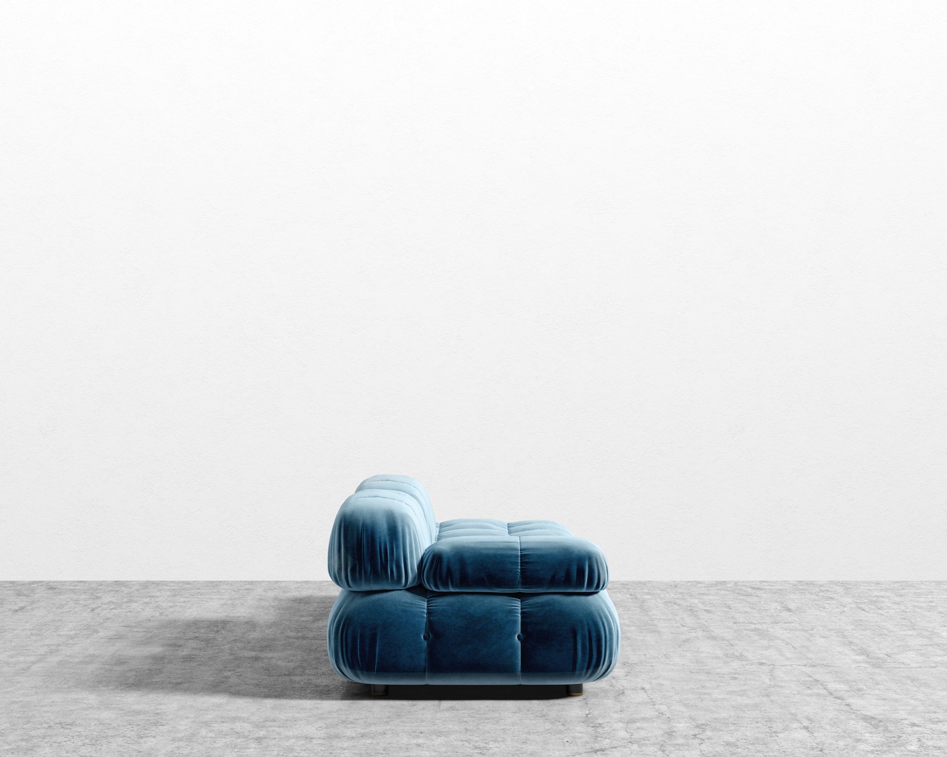 Belia Open End Sofa - Plush Velvet - Solstice