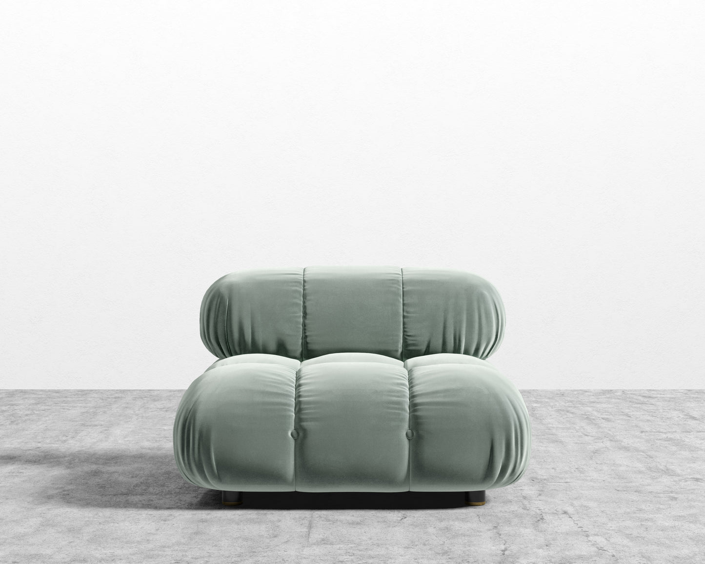 Belia Armless - Plush Velvet - Moonstone