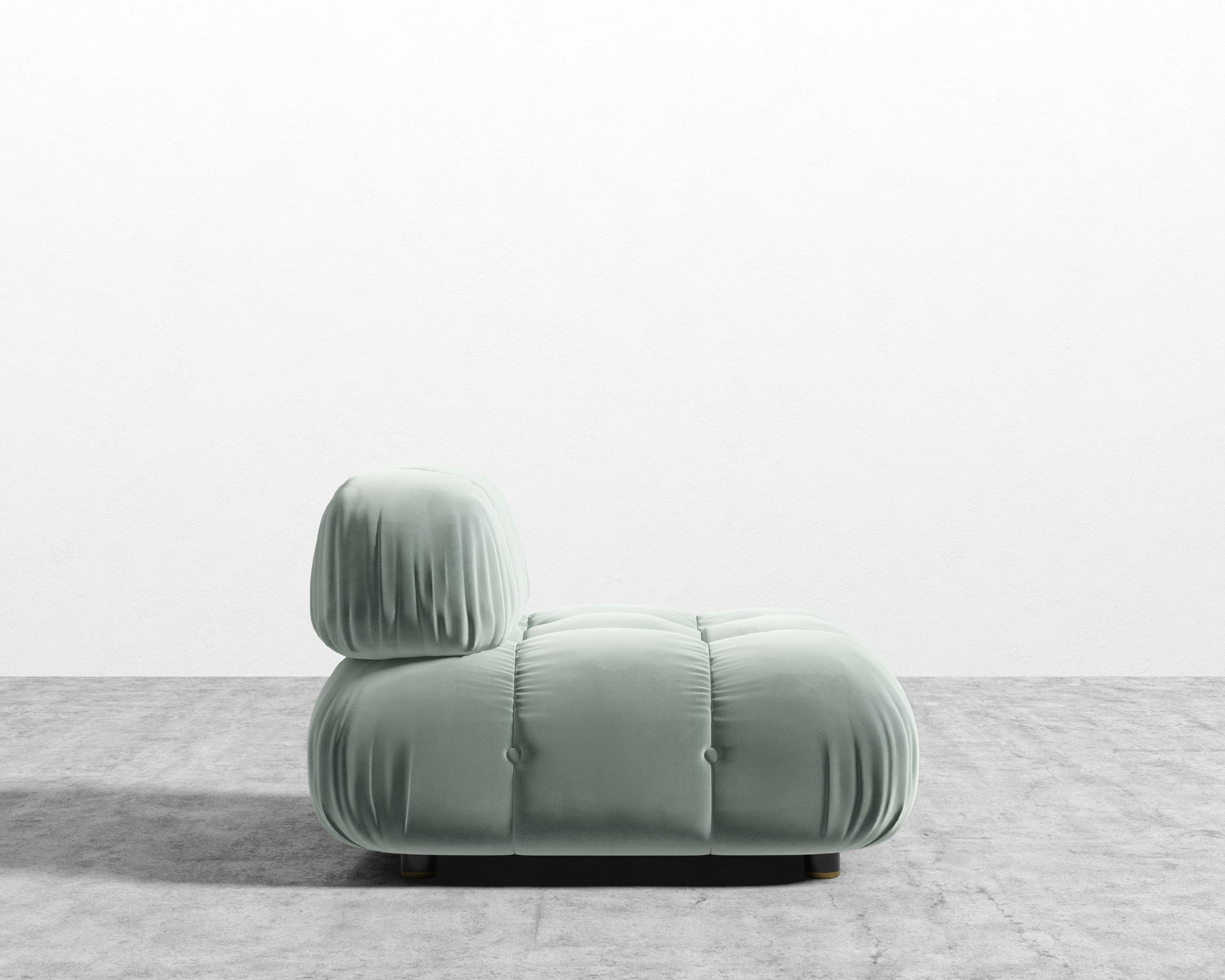 Belia Armless - Plush Velvet - Moonstone