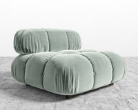 Belia Armless - Plush Velvet - Moonstone