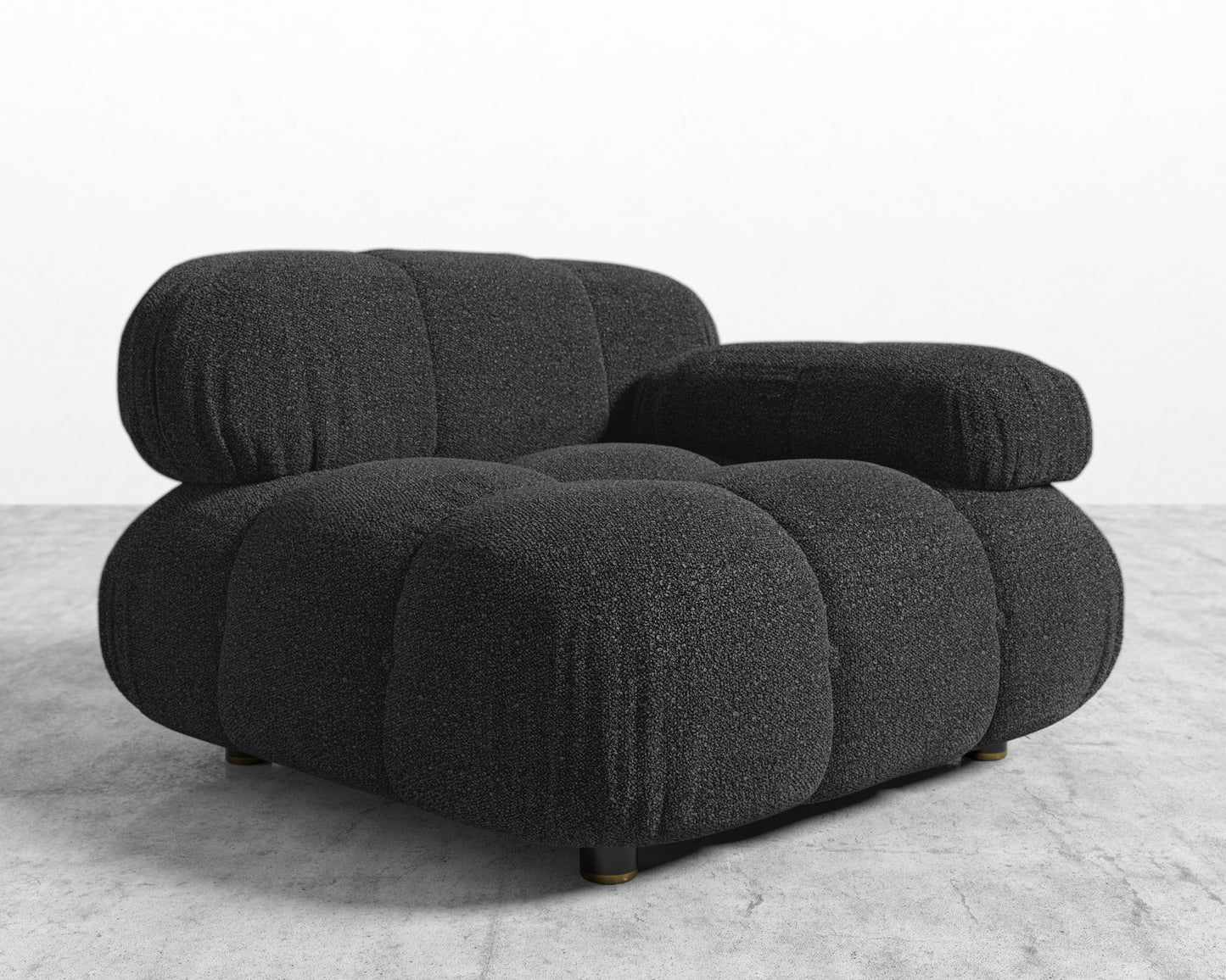 Belia Right Arm - Chatou Boucle - Caviar