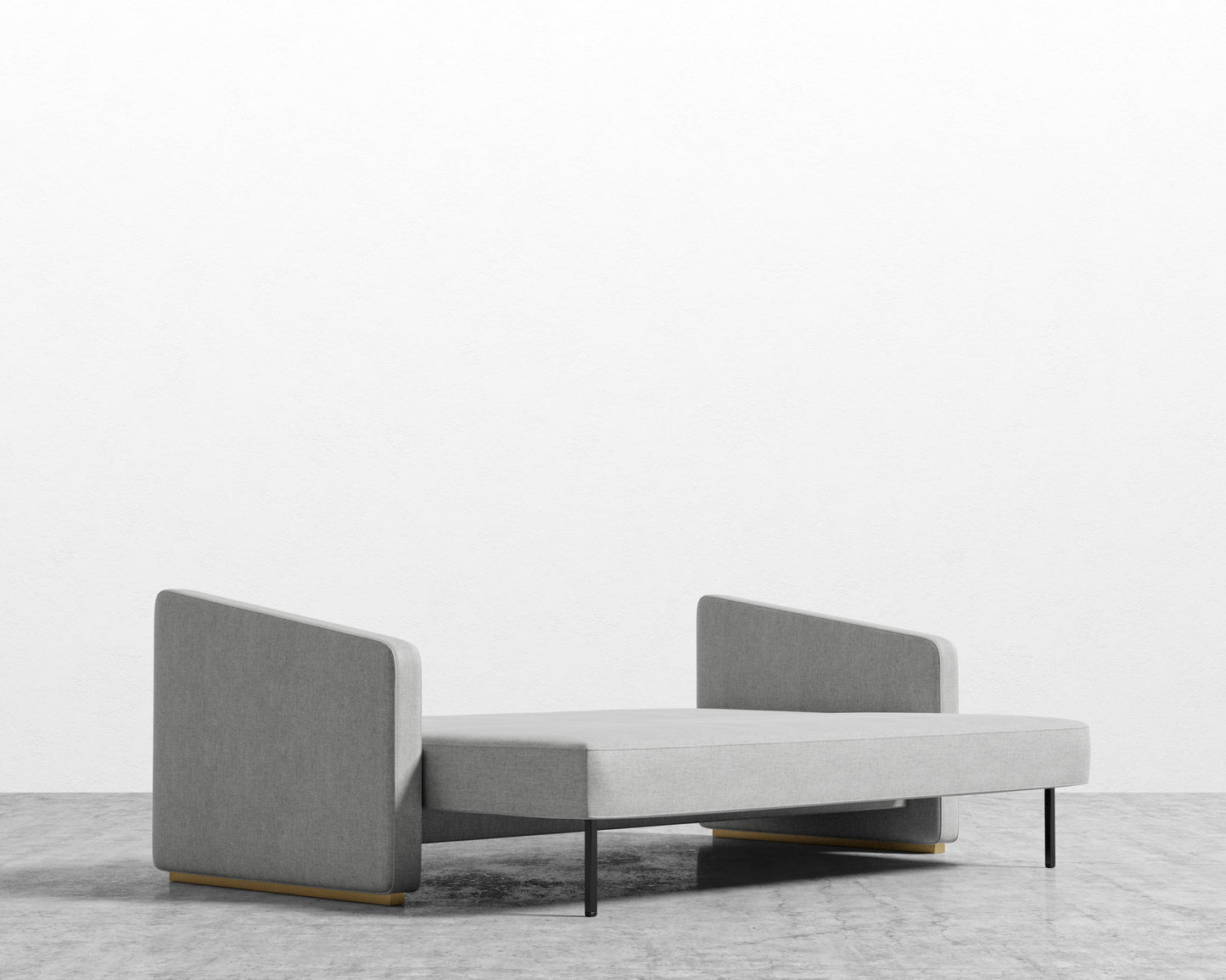 Bristol Futon - Modern Felt - Malmo - Brass legs