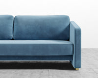 Bristol Futon - Plush Velvet - Solstice - Brass legs