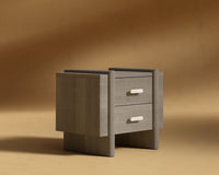 Cassia Nightstand - Grey Oak
