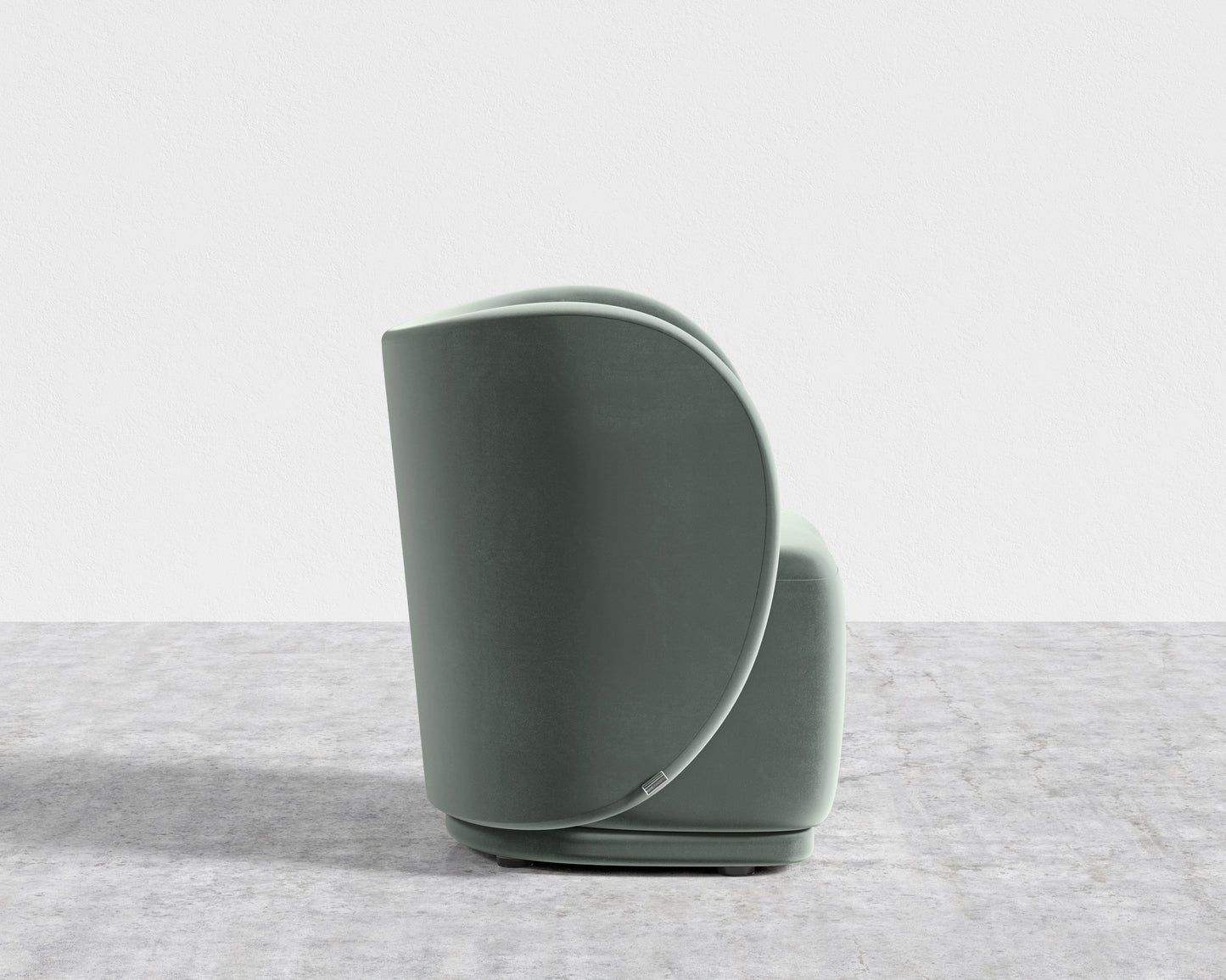 Diane Lounge Chair - Plush Velvet - Moonstone