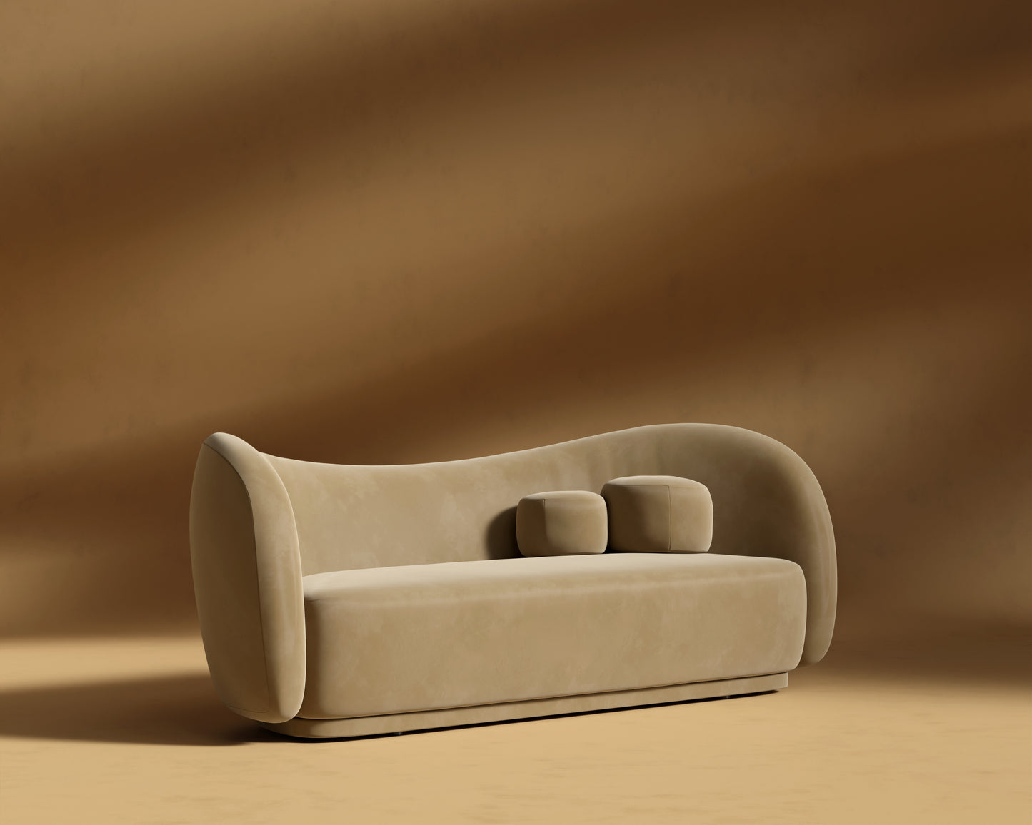 Diane Sofa - Plush Velvet - Dune