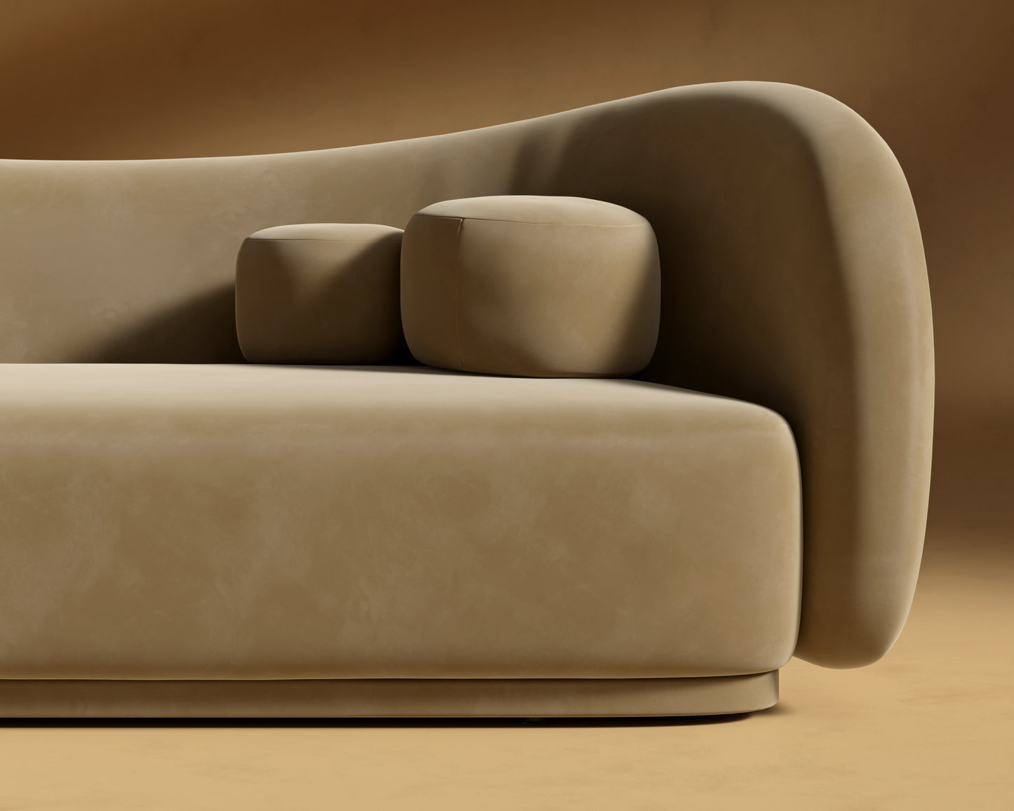 Diane Sofa - Plush Velvet - Dune