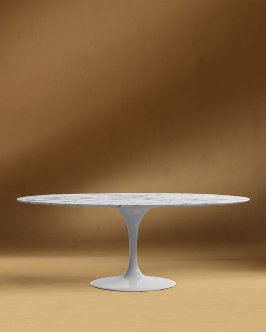 Tulip Table Oval - Carrara