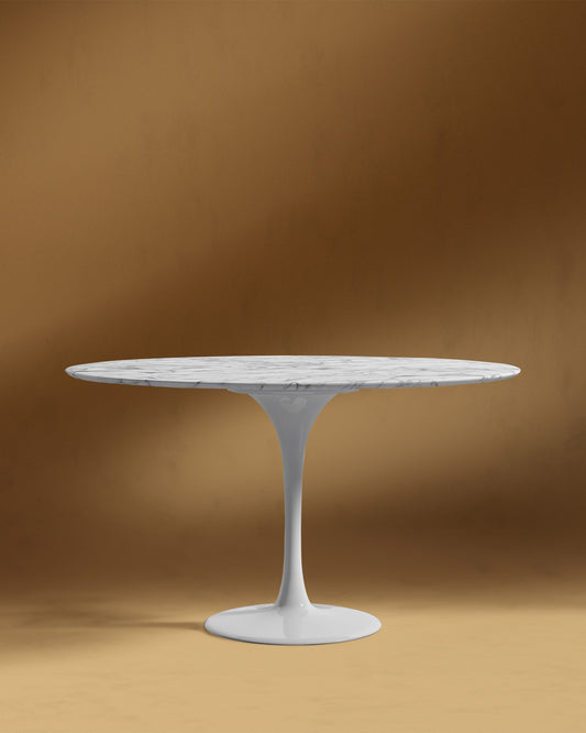 Tulip Table Round - Carrara