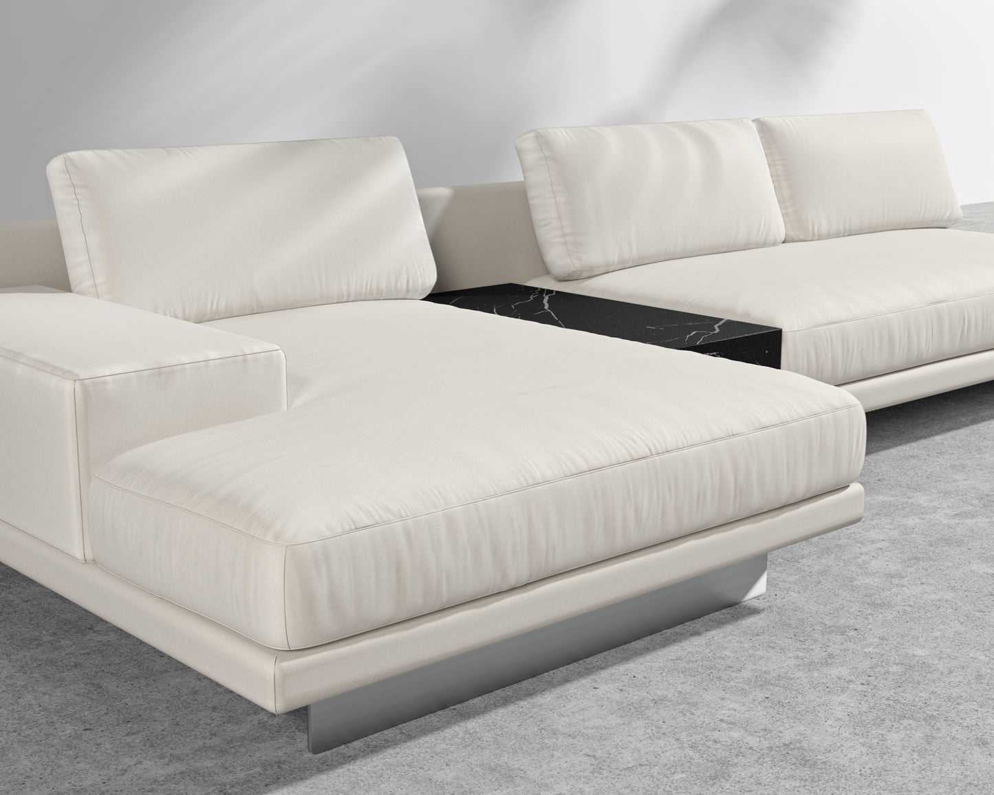 Dresden Outdoor Sectional Sofa - Palisades - Black Pietra Ceramic
