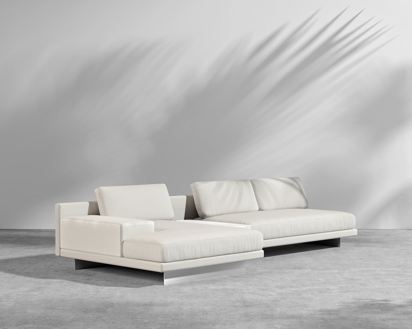 Dresden Outdoor Sectional Sofa - Palisades - White Ceramic