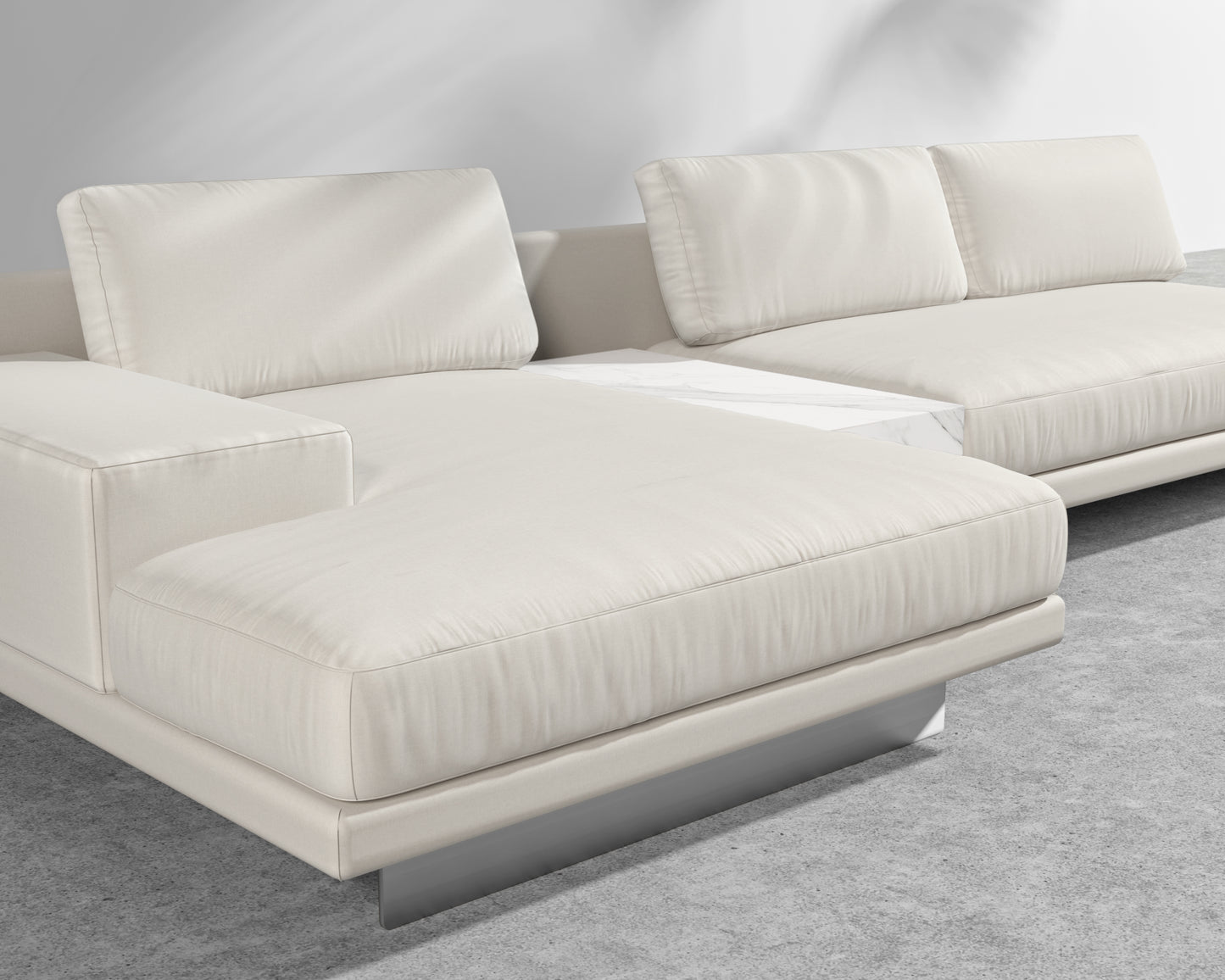 Dresden Outdoor Sectional Sofa - Palisades - White Ceramic