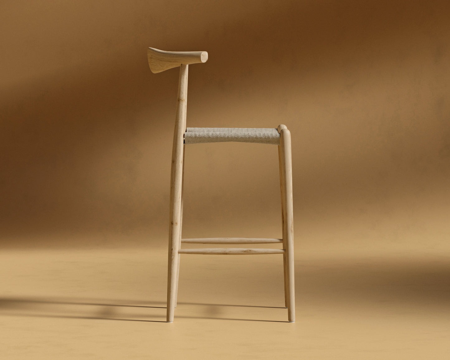 Elbow Counter Stool - Woven