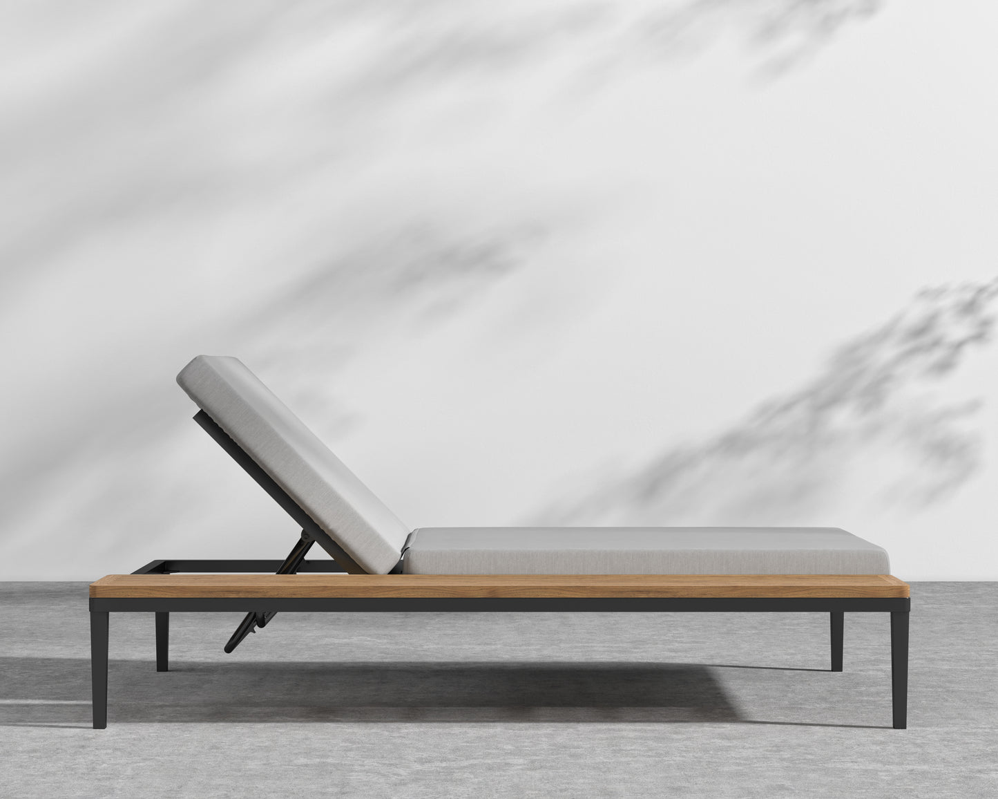 Francis Outdoor Lounger - Encino - Black Frame