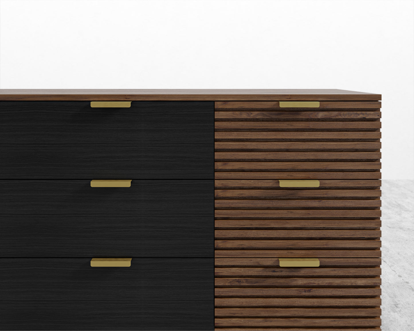 Georgio Wide Dresser - Walnut-stained