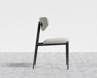 Geno Dining Chair - Chatou Boucle - Pearl - Black Frame