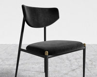 Geno Dining Chair - Plush Velvet - Black 2022 - Black Frame