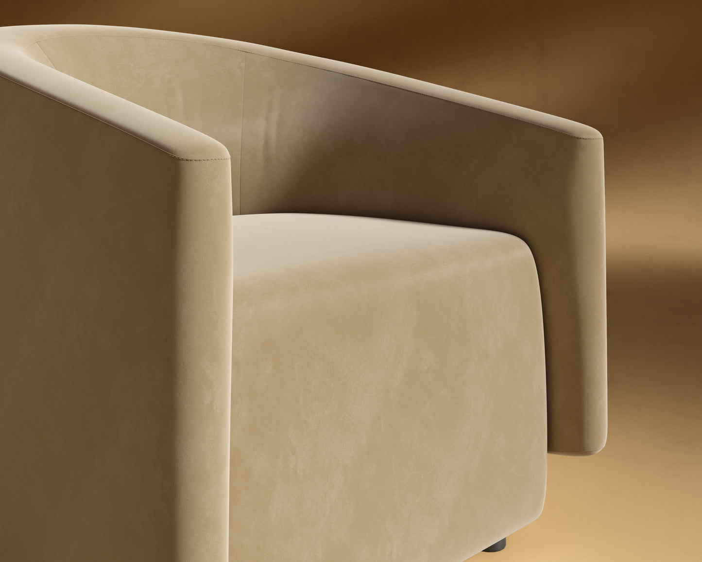 Hadrian_Armchair_Plush_Velvet - Dune