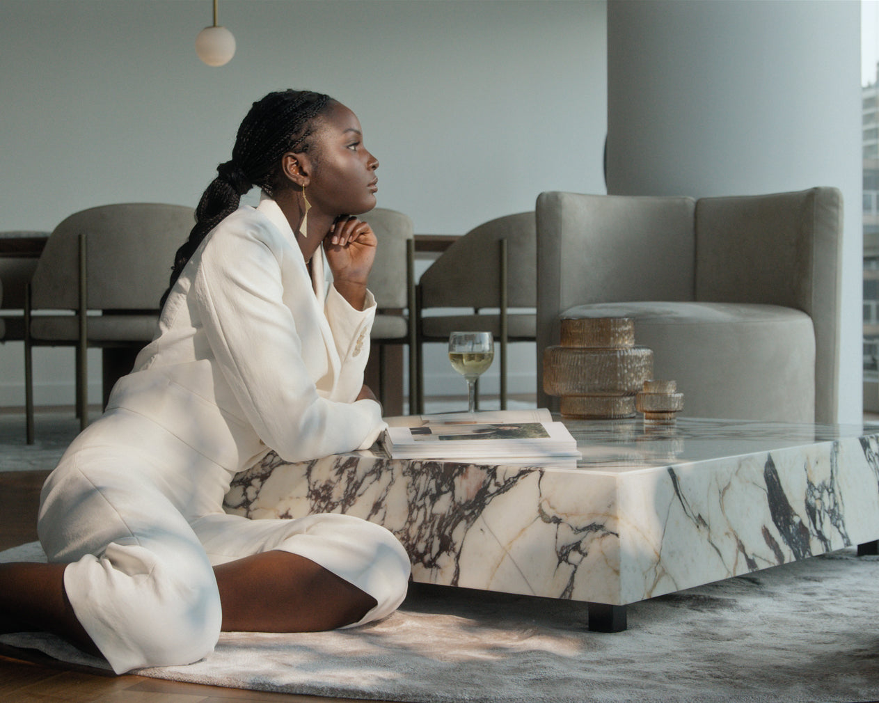 Liza Coffee Table - Marble (Black Label)