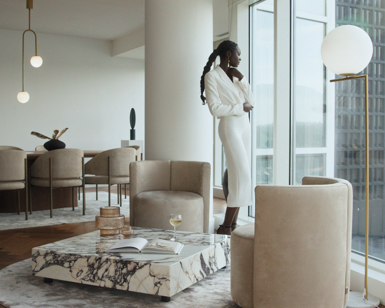 Liza Coffee Table - Marble (Black Label)
